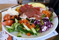 Ham and brie salad