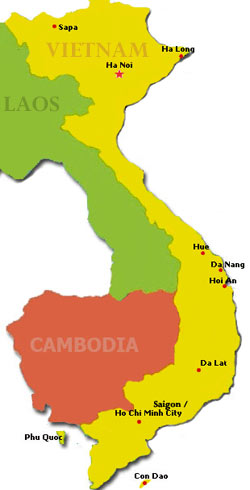 Vietnam map