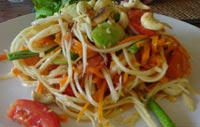 Papaya Salad at Reform Cafe Chiang Mai